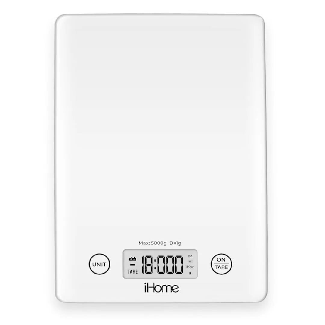 iHome Glass Kitchen Scale